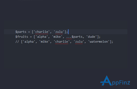 Spread Operator for Arrays