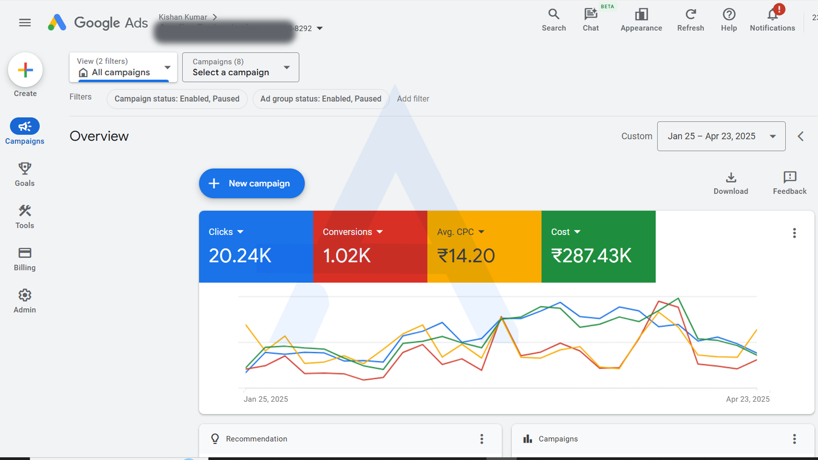 Google Ads Result
